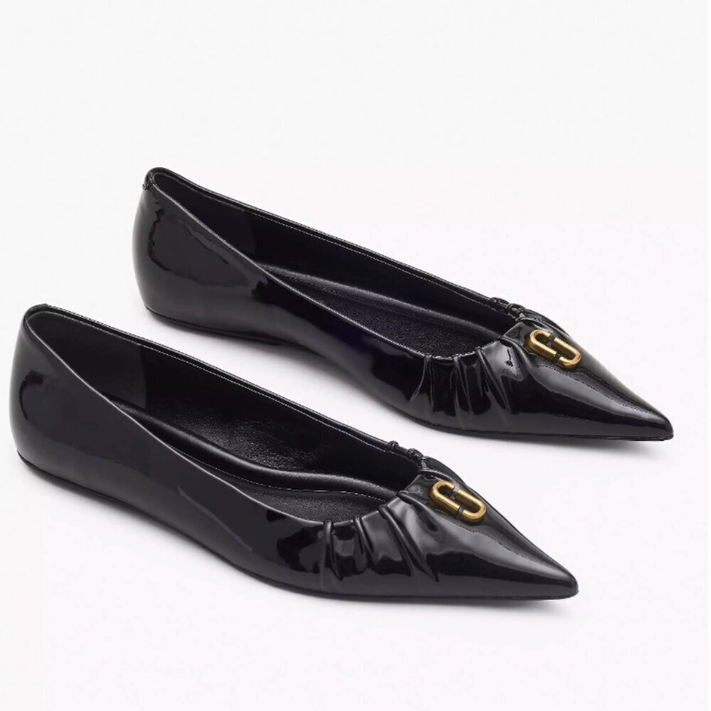 NIB! NEW! Marc Jacobs The Ali Ballerina Flat -Women Black - Picture 7 of 10